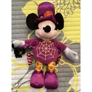 Disney Parks Mickey Mouse Halloween Spider Costume Plush Doll 12 inch